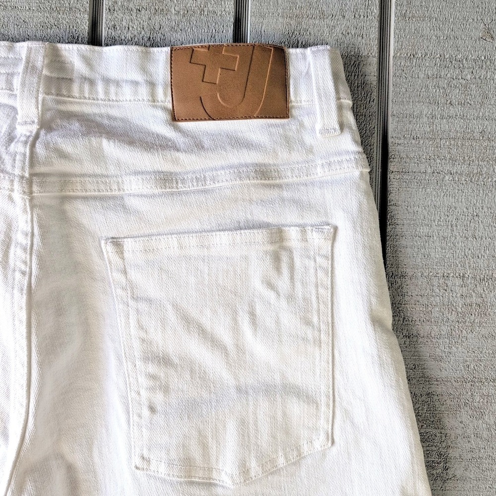 Jil Sander Uniqlo Selvedge Jeans Womens 33 White Cotton Spandex RN139864 - Picture 10 of 10